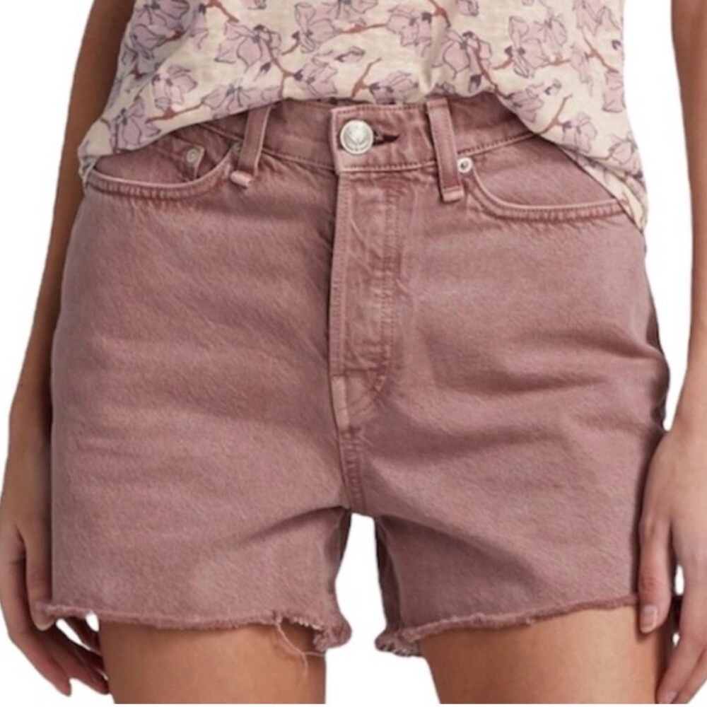 Rag & Bone Maya High-Rise Shorty shorts Women's Denim Shorts size 26 100% cotton